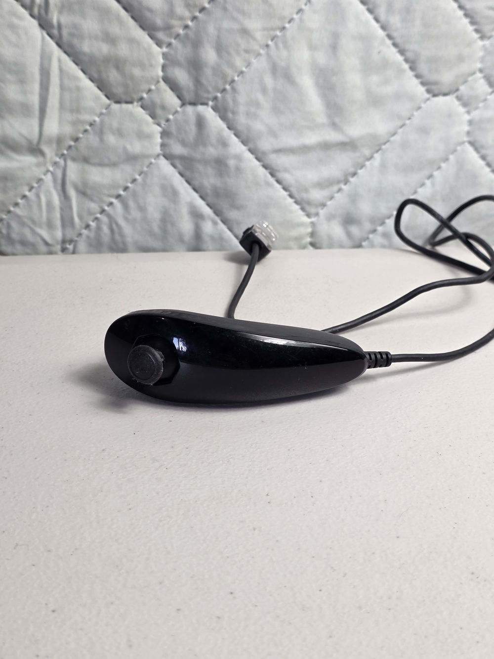 Nintendo Wii Black OEM Wired Nunchuck Remote